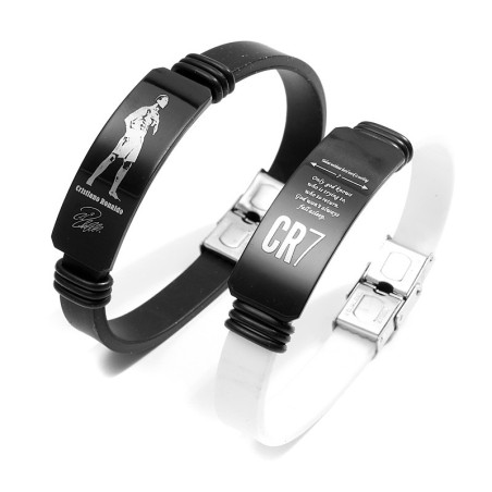 Soccer Star Player Bracelet | Stainless Steel Adjustable Bracelet for Men