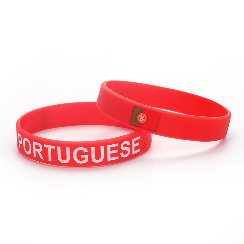2026 National Flag Silicone Wristband Soccer Fan Bracelet for Global Football Tournaments