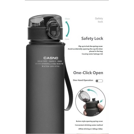 Frosted Water Bottle with Lid Space Cup Sports Water Cup for Soccer Fans & Tournaments