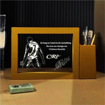 Soccer Match Themed Night Light | Sports Decor Ornament for Bedroom Bedside