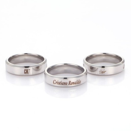 Football Player Name Stainless Steel Ring Pendant Necklace for Fans