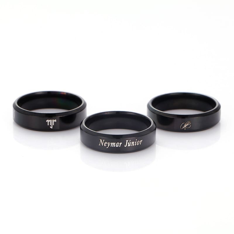 Football Player Name Stainless Steel Ring Pendant Necklace for Fans