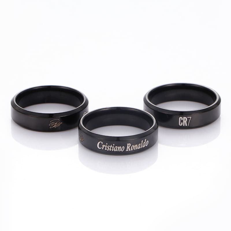 Football Player Name Stainless Steel Ring Pendant Necklace for Fans