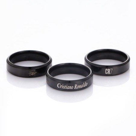 Football Player Name Stainless Steel Ring Pendant Necklace for Fans