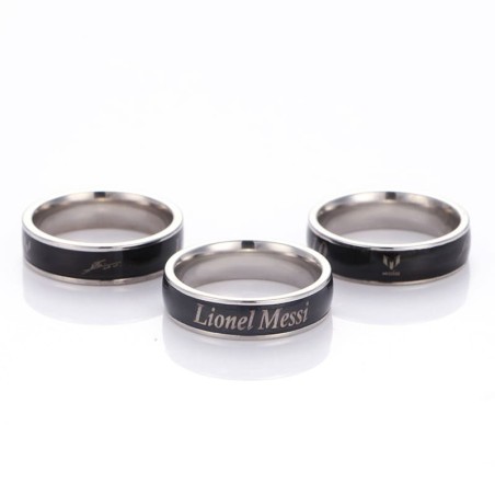 Football Player Name Stainless Steel Ring Pendant Necklace for Fans