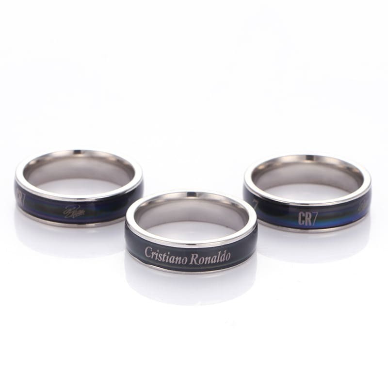 Football Player Name Stainless Steel Ring Pendant Necklace for Fans