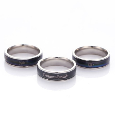 Football Player Name Stainless Steel Ring Pendant Necklace for Fans