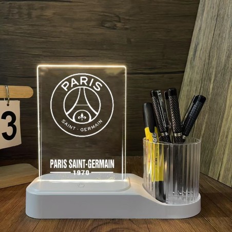 USB Rechargeable Dry Erase LED Message Board Lamp with Pen Holder