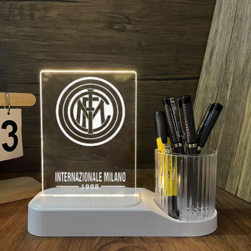 USB Rechargeable Dry Erase LED Message Board Lamp with Pen Holder