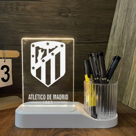 USB Rechargeable Dry Erase LED Message Board Lamp with Pen Holder