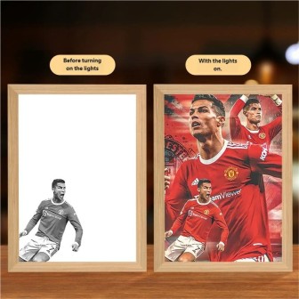 Personalized Anime Acrylic LED Light Frame Custom Decorative Gift Lamp