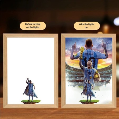Personalized Anime Acrylic LED Light Frame Custom Decorative Gift Lamp